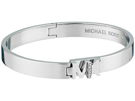 silver michael kors bracelet|michael kors silver bangle bracelet.